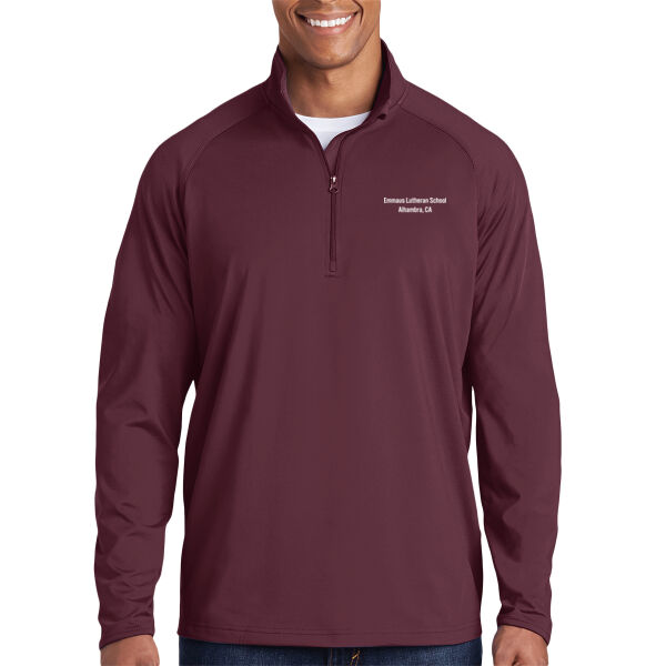 Emmaus Lutheran Sport Wick Stretch 1/4 Zip Pullover Thumbnail