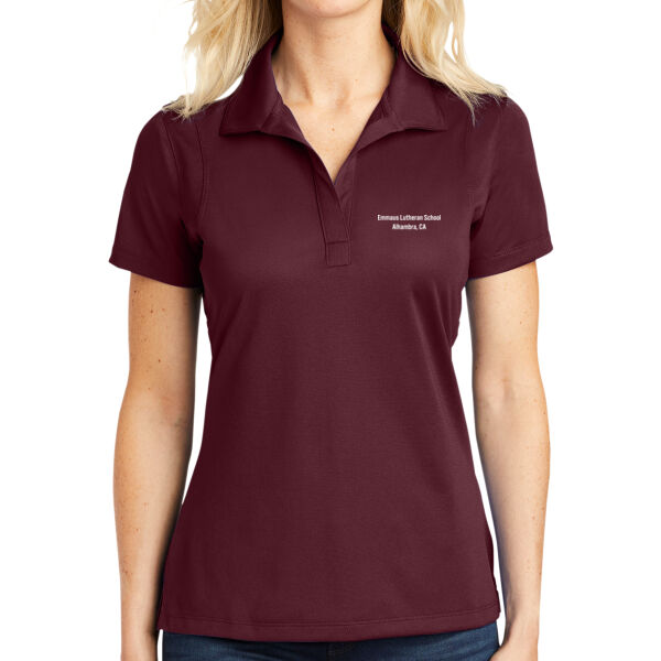 Emmaus Lutheran Ladies Micropique Sport Wick Polo Thumbnail